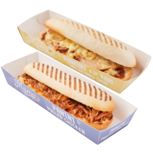 Mama's Maaltijden panini pulled chicken of BBQ chicken